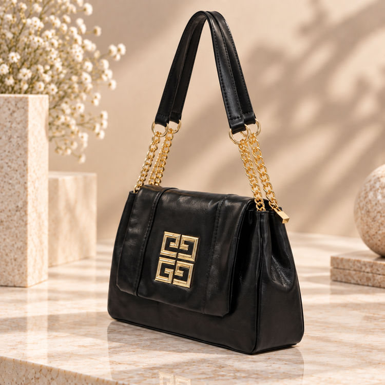 کیف دوشی چرمی زنانه مدل طرح ژیوانژی