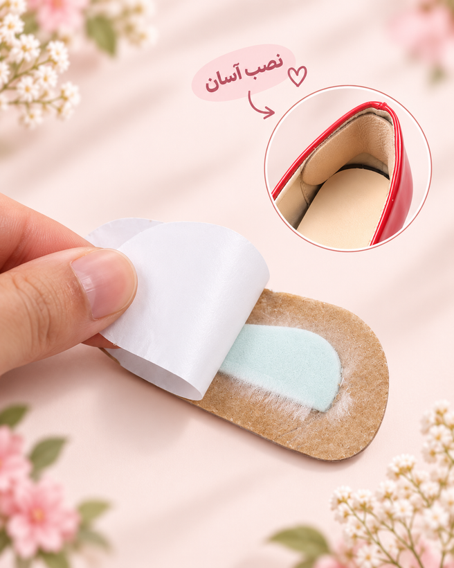 پد چرمی محافظ پاشنه پا در کفش
