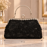 کیف مجلسی دهنه انگشتری دهنه نقره ای مدل گیپور