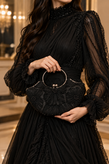 کیف دستی مجلسی دهنه حلقه ای مدل گیپور
