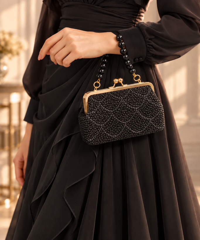 کیف دستی مجلسی دخترانه مدل مروارید